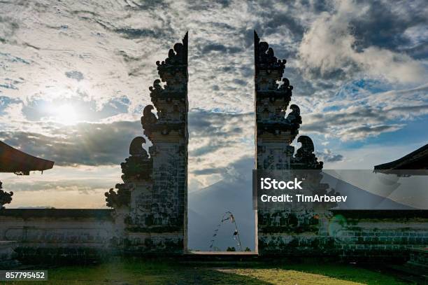 Traditional Gateway Into A Balinese Temple Pura Luhur Lempuyang Stock Photo - Download Image Now