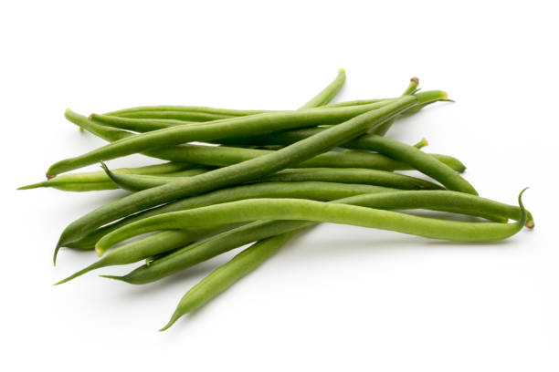 istock Green beans isolated on a white background. 857805994