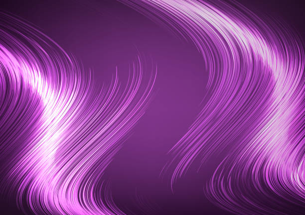 istock Beautiful Purple Abstract background,shiny,line,and Sound wave concept,design for Business,advertising,poster and Wallpaper,Vector,Illustration. 857818150
