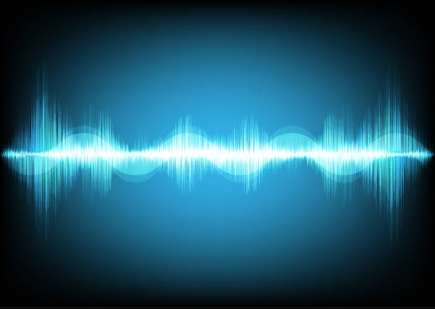 istock Classic Abstract Digital Sound waves on Blue background,technology concept,design for music industry and party event,Vector,Illustration. 857818258