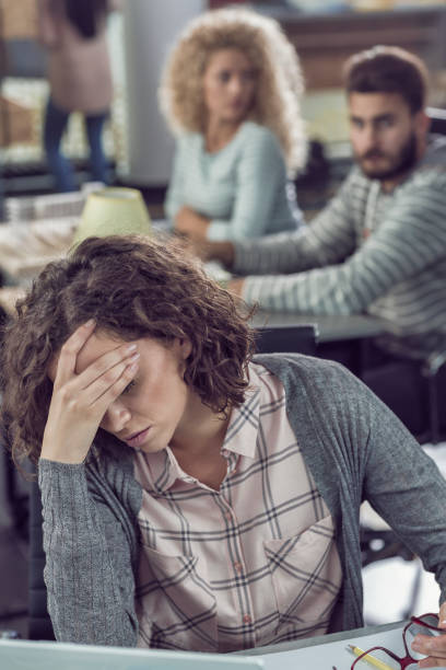 istock Stressed business woman 857821050