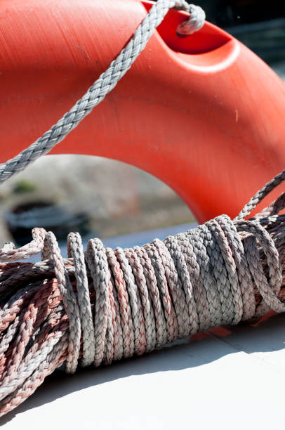 istock life ring on board a ship on the river Seine. 857831452