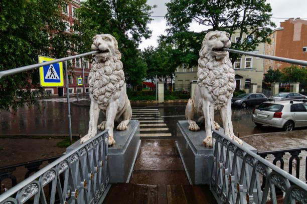 Lion Bridge, St. Petersburg, Russia