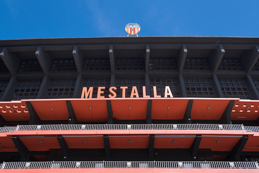 Valencia football club stadium exterior on July 26, 2017 in Valencia, Spain.