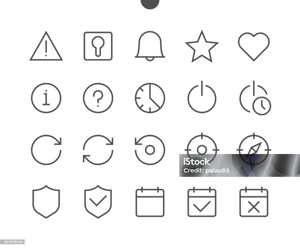 Settings UI Pixel Perfect Well-crafted Vector Thin Line Icons 48x48 Ready for 24x24 Grid for Web Graphics and Apps with Editable Stroke. Simple Minimal Pictogram Settings UI Pixel Perfect Well-crafted Vector Thin Line Icons 48x48 Ready for 24x24 Grid for Web Graphics and Apps with Editable Stroke. Simple Minimal Pictogram Part 3-6 Alertness stock vector