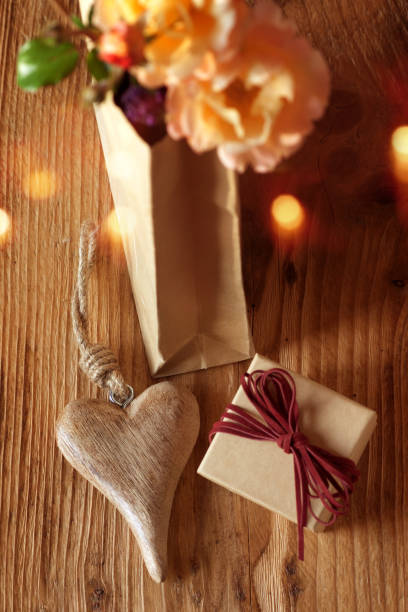 istock Gifts with heart and flowers 857840202