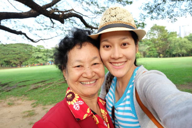 istock Selfie Senior woman with daughter 857842332