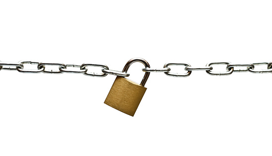 The lock connects the chain