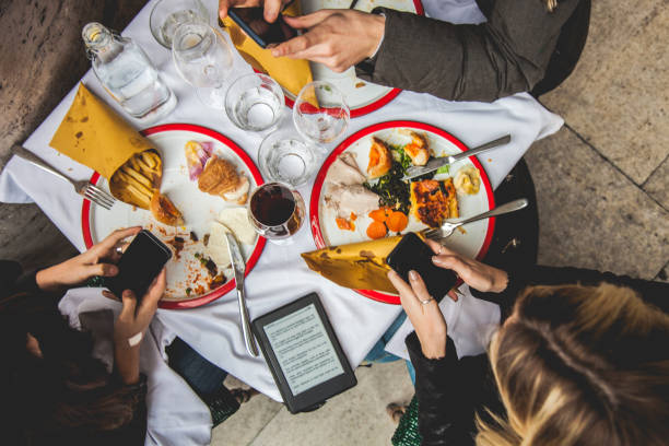 istock Friends enjoy a brunch outdoor during lunch break 857853890