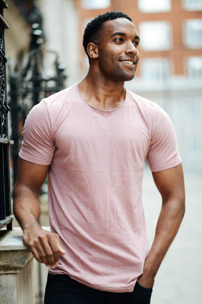istock Handsome muscular black guy in the street 857856450