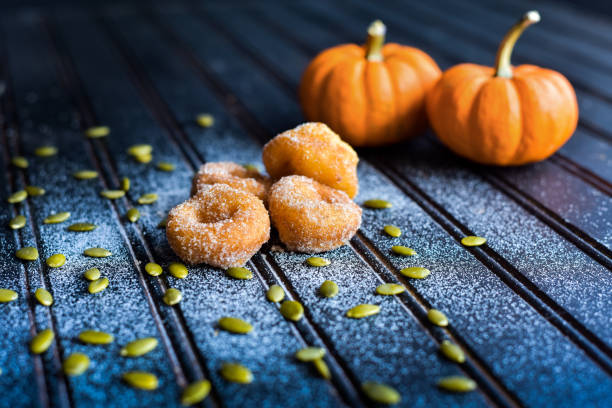 istock Pumpkin Spice Donut Close-up 857861232