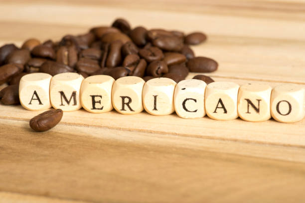 istock Coffee beans and coffee Americano 857865676