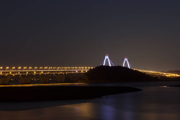istock Yeongjongdo bridge in south korea.bridge night view. 857866178