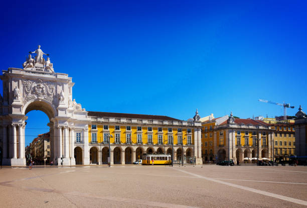 istock Rua Augusta Arch in Lisbon, Portugal 857875460
