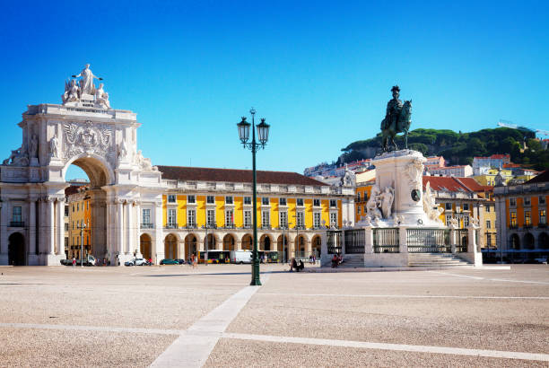 istock Rua Augusta Arch in Lisbon, Portugal 857876640