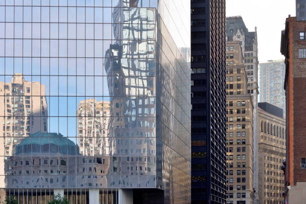 istock Office Buildings Reflecting, New York City 857888228