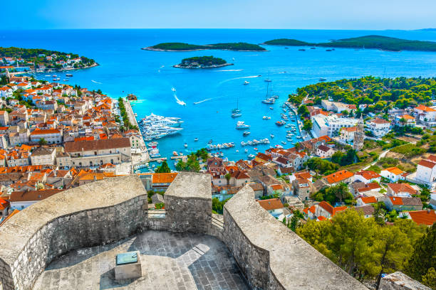 istock Hvar archipelago summer aerial. 857888264