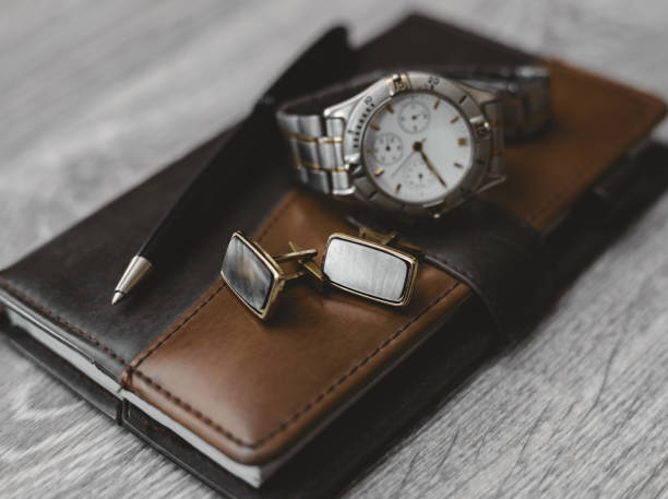 istock Men's accessories. Top view. Classical fashion style. 857895968