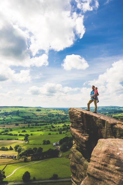 istock Father and Son Hiking in Peak District 857906216