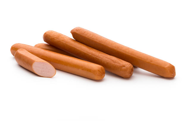 istock Fresh sausage isolated over white background. 857909722