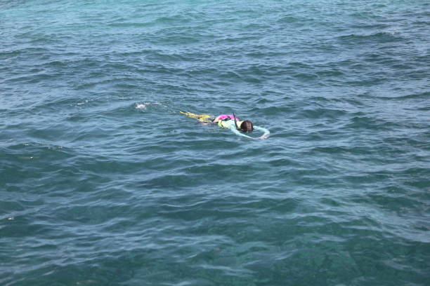 istock Woman snorkeling. 857916038