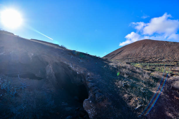 Spanish View Landscape in Tropical Volcanic Canary Islands Spain