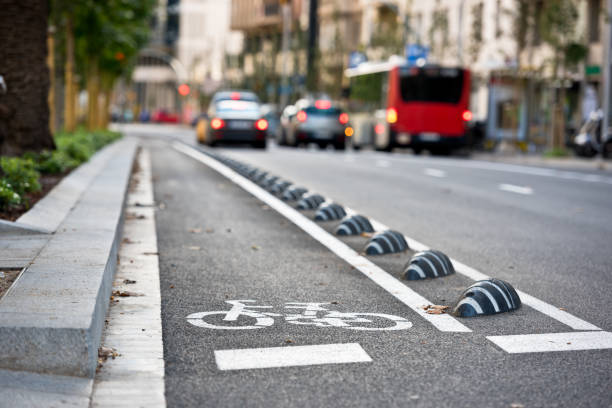 istock Bicycle road sign on the street 857919666