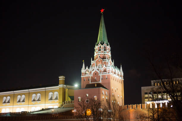 istock Moscow, Russia - December 1, 2016: Moscow Kremlin tower at night 857920464