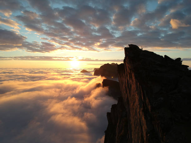 istock Aerial view of  sunset from Segla Mountain, Senja, Norway 857920500
