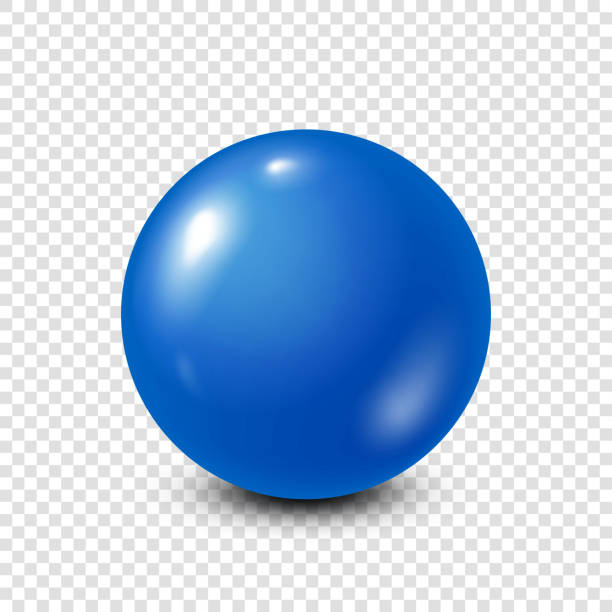 istock Blue lottery, billiard,pool ball. Snooker. Transparent background. Vector illustration 857922890