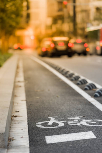 istock Bicycle road sign on the street 857923160