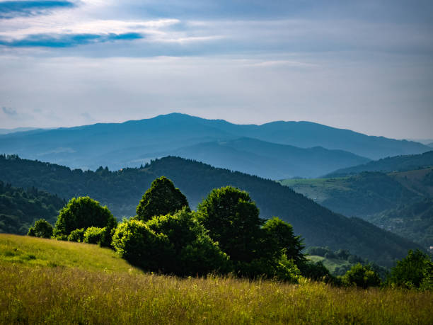 istock Pieniny Mountains in summer. Mount Palenica. Gorce Mountains at background. 857924822