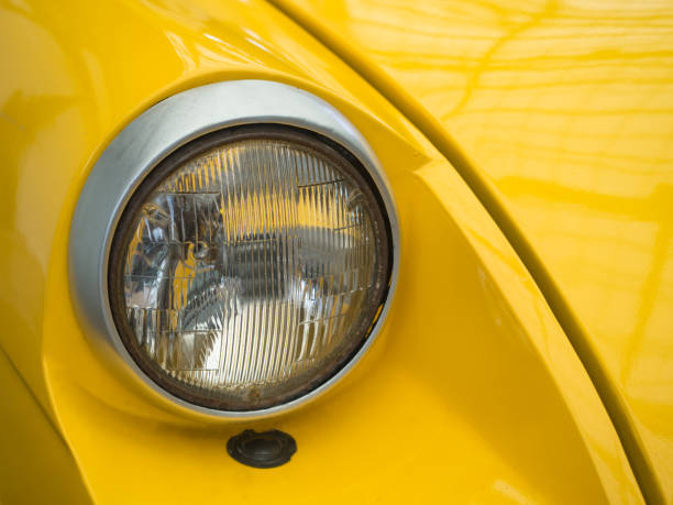 istock Headlight Of Retro Car 857933390