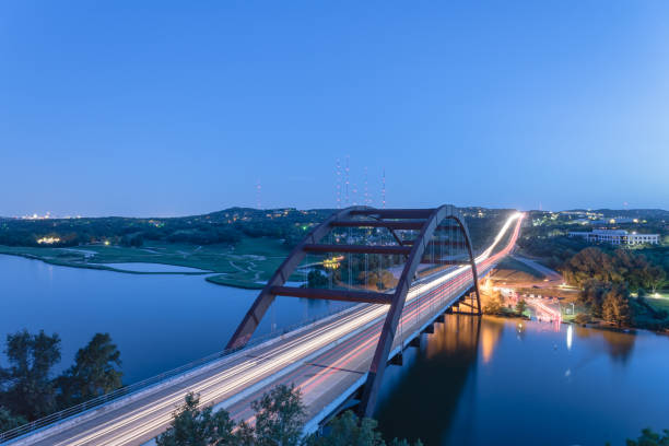 istock 360 Pennybacker bridge blue hour Austin, Texas, USA 857940438