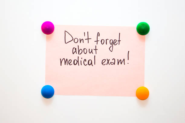 istock Fridge note with the reminder: Don't forget about medical exam! 857943642
