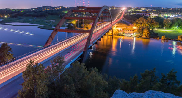 istock 360 Pennybacker bridge blue hour Austin, Texas, USA 857943764