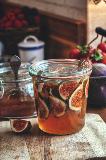 istock Preserving Figs with Honey in Jars 857944134