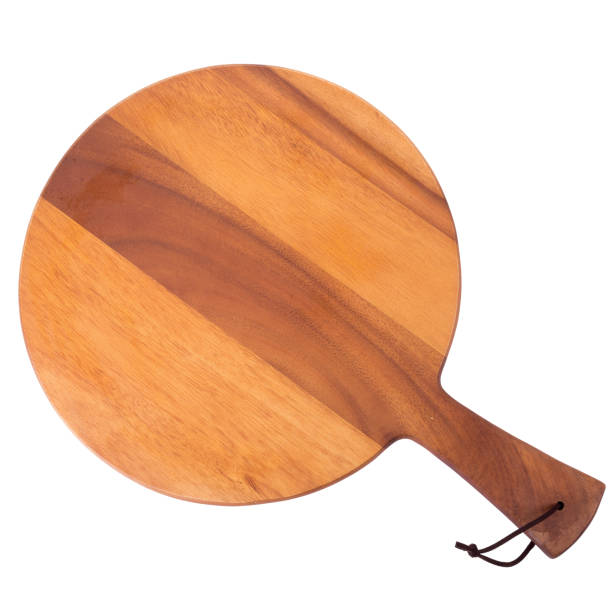 istock wooden round board for pizza isolated on white background 857951298