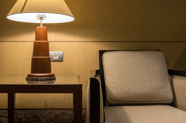 istock Luxury modern sofa with lamp, design and decorate concept 857957510