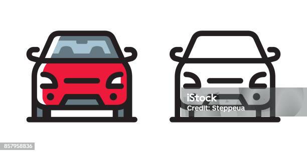 Car Icon Stock Illustration - Download Image Now - Car, Icon Symbol, Front View
