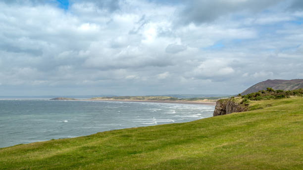 istock Rhossili Bay view, South Wales, UK 857958938