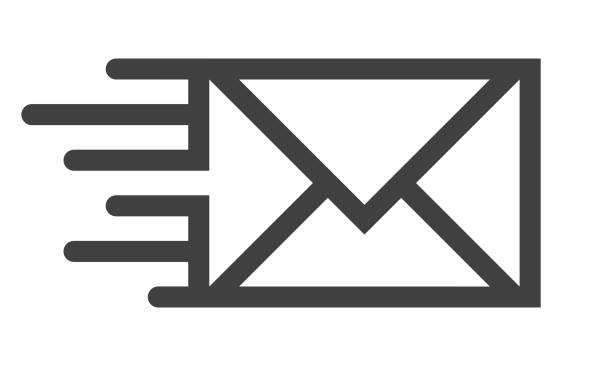 Mail line icon Vector Line icon. Single object. Files included: Vector EPS 10, HD JPEG 5000 x 3000 px logo mail stock illustrations