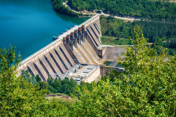 istock Dam Perucac on a Drina river. Hydroelectric 857962788