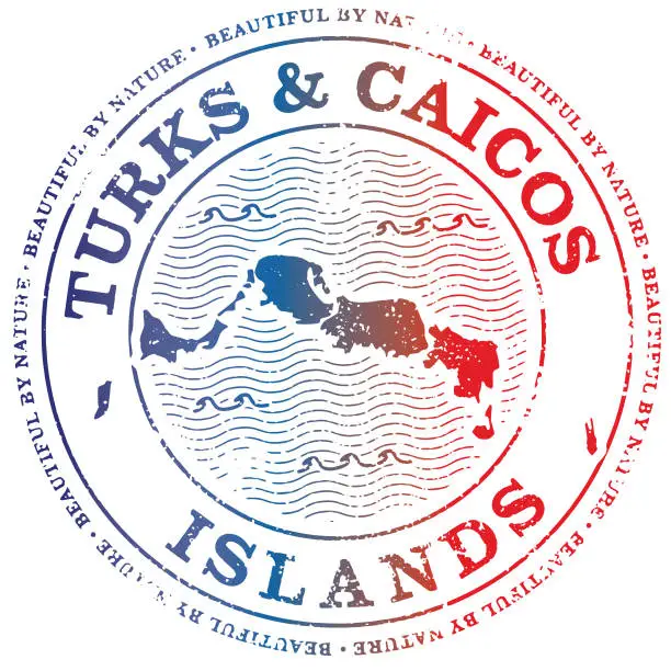 Vector illustration of Turks and Caicos Islands Stamp