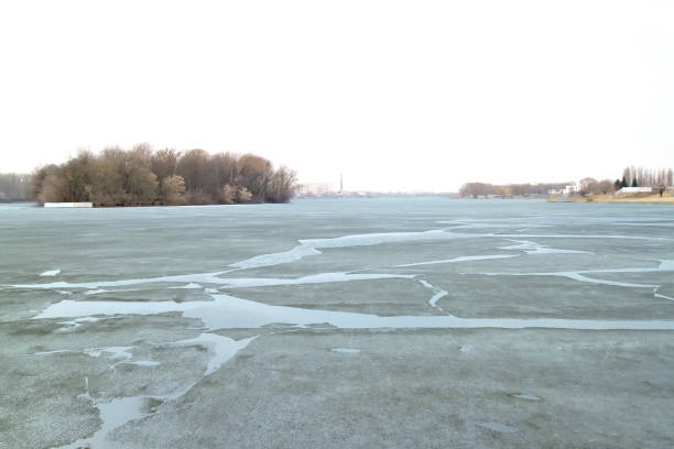 istock floating of ice on river at early spring evening 857974164