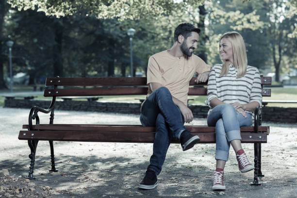 istock Young couple spending a nice day in the park 857978970