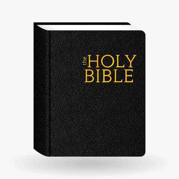 istock Leather Holy Bible. Book Pictogram. Vector Icons Isolated 857981796