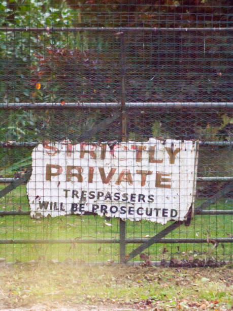 istock old battered worn and weathered strictly private trespassers will be prosecuted sign 857988232