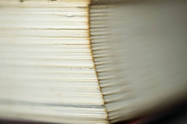 istock Macro detail of a big book 857992158