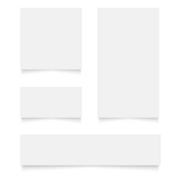 ilustrações de stock, clip art, desenhos animados e ícones de blank business cards set. vector illustration for your design - envelope invitation greeting card blank